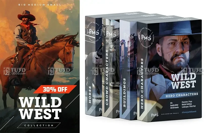 WILD WEST COLLECTION 狂野西部 资产包 – BMS 系列