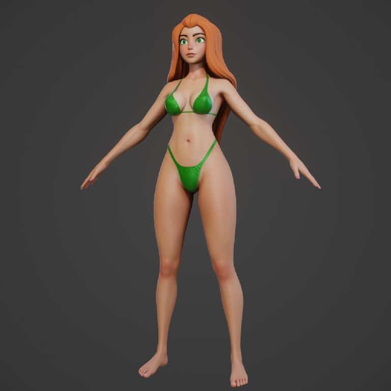 完全间谍 萨姆 3D 角色 – Totally Spies Sam 3D Model