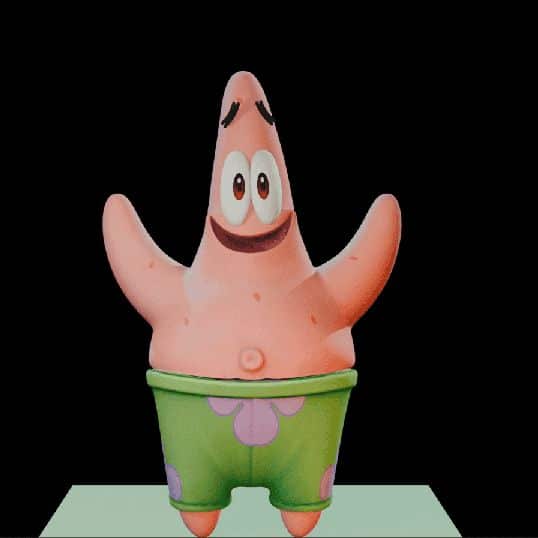 派大星 绑定文件（Blender）- Patrick Star Rig (Blender)