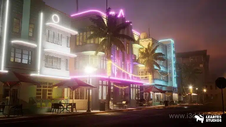 迈阿密罪恶之城都市环境场景 – Miami Vice City