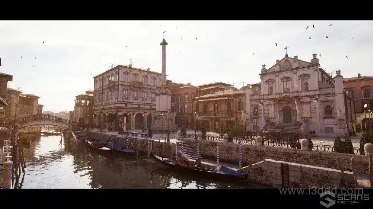 意大利威尼斯城市扫描场景 – Venice – Italian City