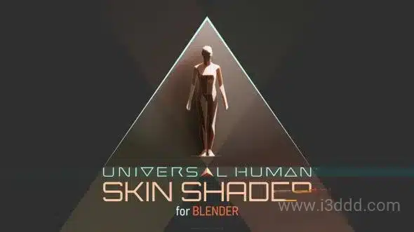 Blender皮肤材质着色器插件 Universal Human Skin Shader V1.0