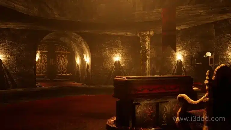 吸血鬼巢穴游戏概念关卡场景 – Vampire Lair