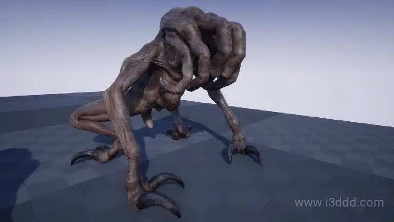 科幻游戏恐怖怪物怪兽角色模型 – MONSTER: HIDEOPLAST