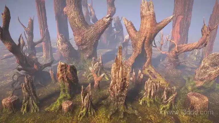 枯木树桩模型 – Stumps