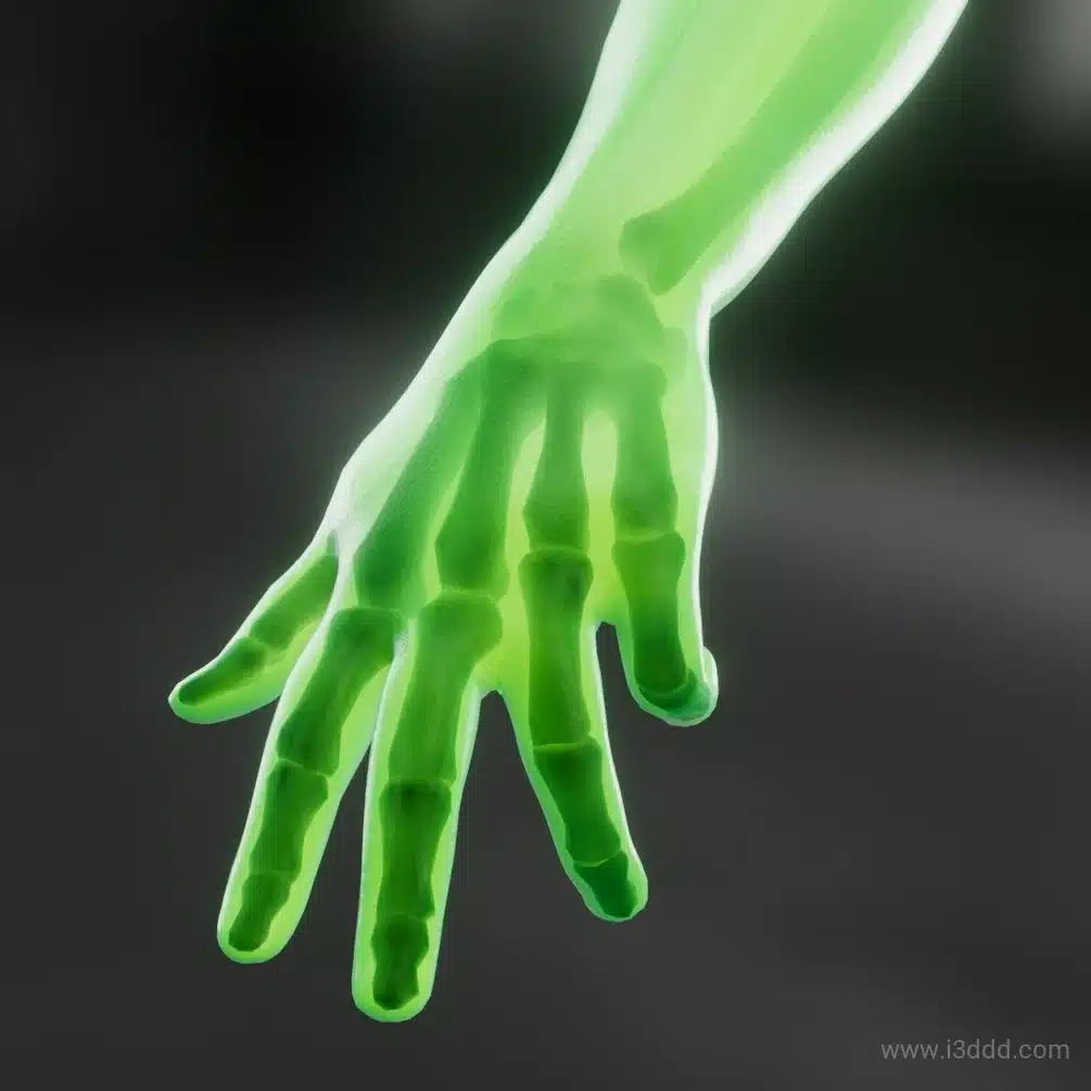 手臂骨骼 X 射线效果演示版 – Arm Skeleton X-Ray
