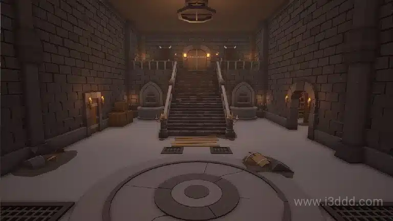 低多边形卡通地牢场景模型 Low Poly Dungeons