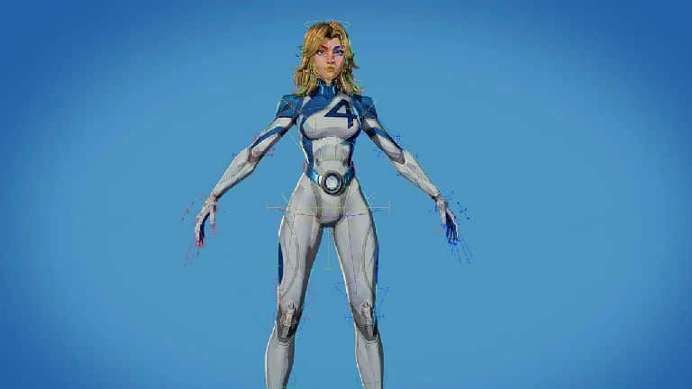 隐形女 绑定模型（漫威争锋）- Invisible Woman Rig (Marvel Rivals)