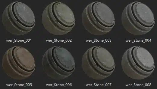 8款Substance Painter岩石智能材质 – 8 Rock Smart Materials