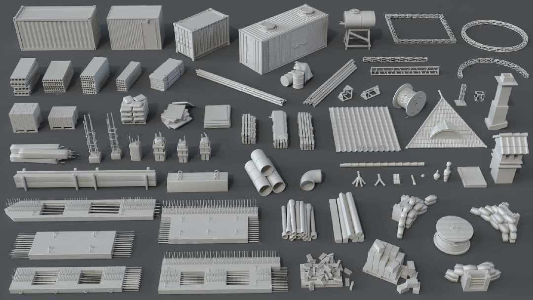 建筑构件包 66 件套 – Construction Pack (66 Pcs)