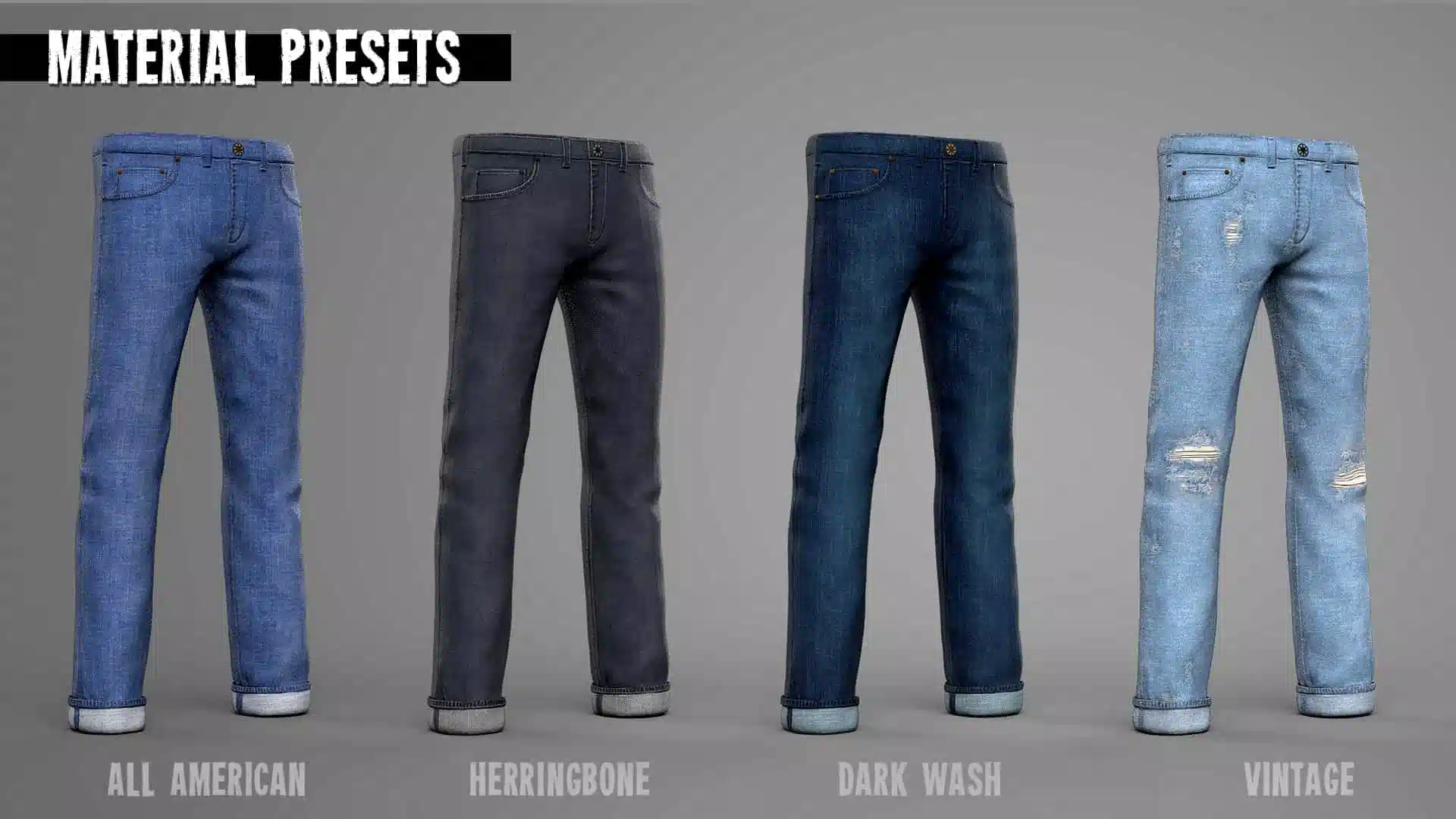 12个牛仔裤智能材质 – Denim Designer