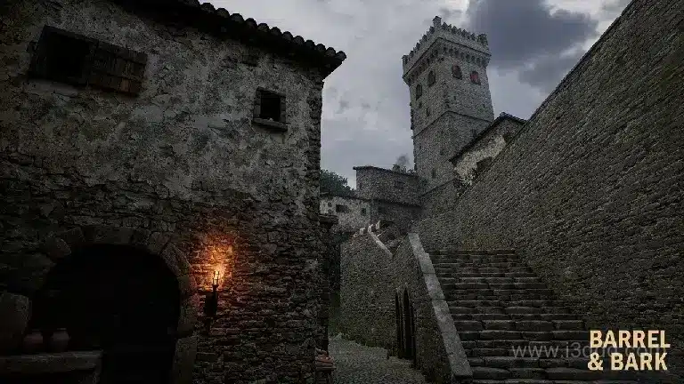 中世纪意大利村庄环境 – Medieval Italian Village Environment
