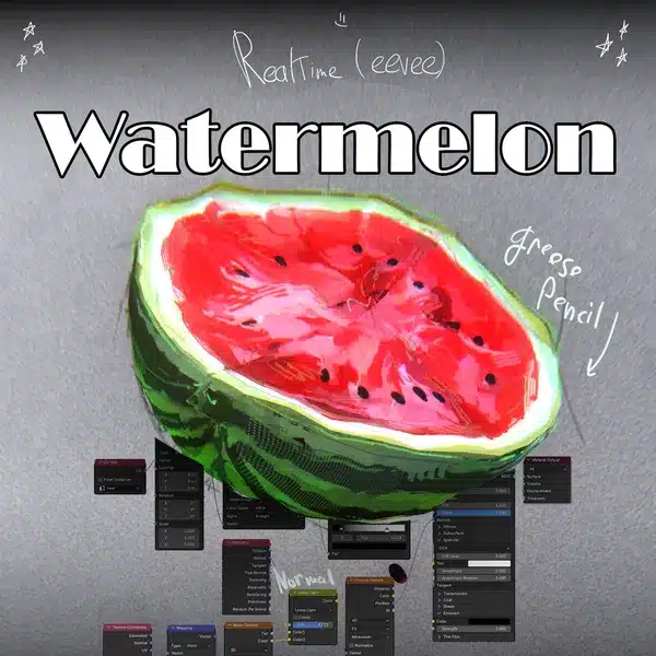 西瓜（Blender 场景 – 仅支持 Eevee）