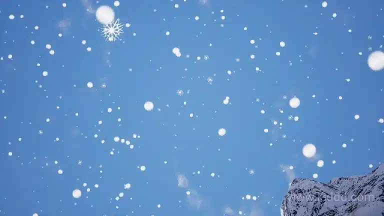 冬天下雪雪花粒子特效 – Snowfall VFX
