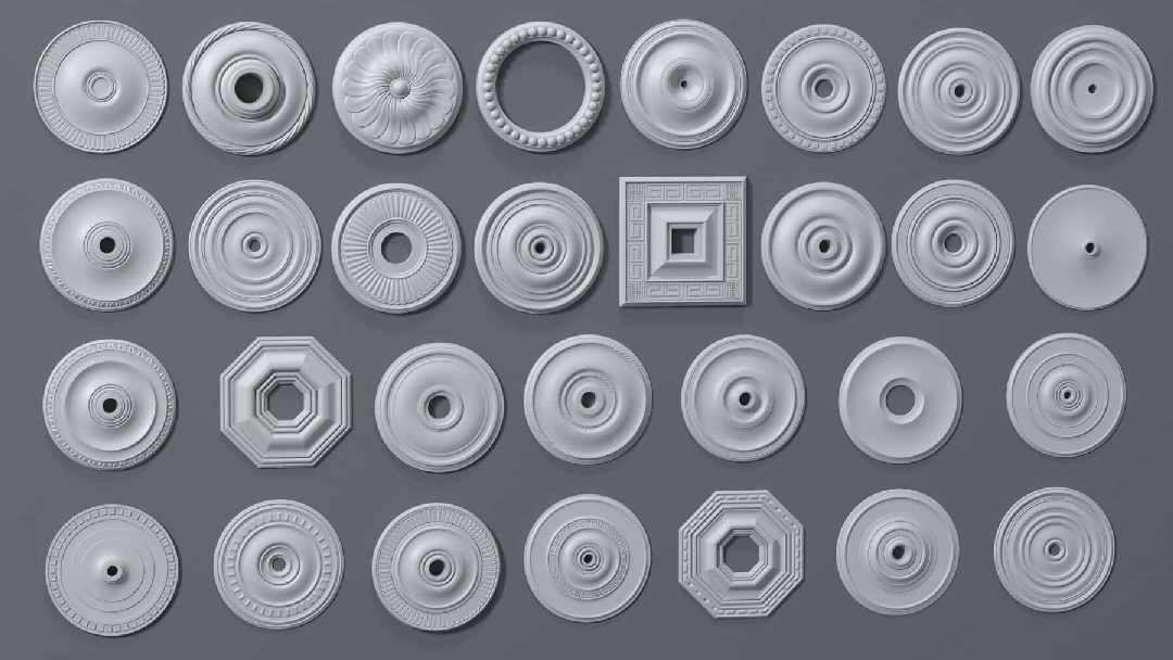 玫瑰花饰合集第 1 卷（30 个部件）- Rosettes Vol.1 (30 Pcs)