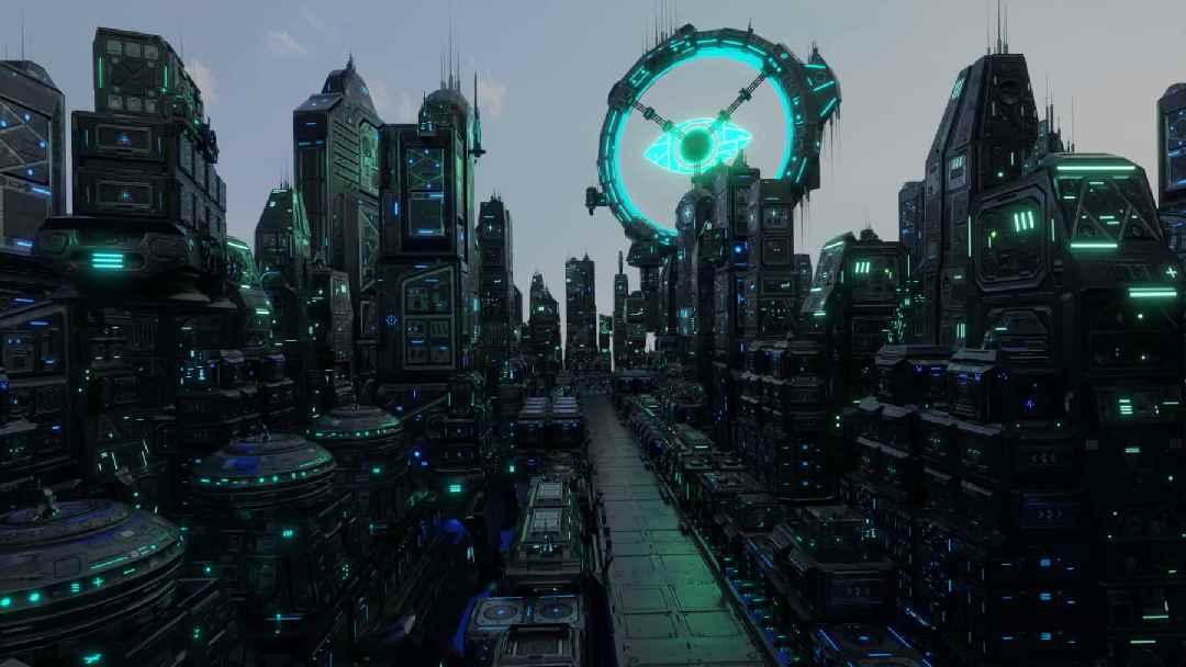 未来科技超级都市项目文件 – Future Tech Megacity Blender Project File