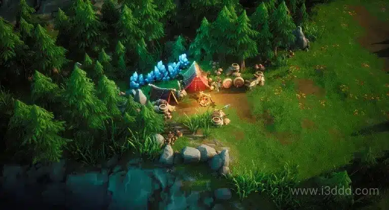 奇幻森林 – 风格化的森林即时战略环境 Top Down: Fantasy Forest