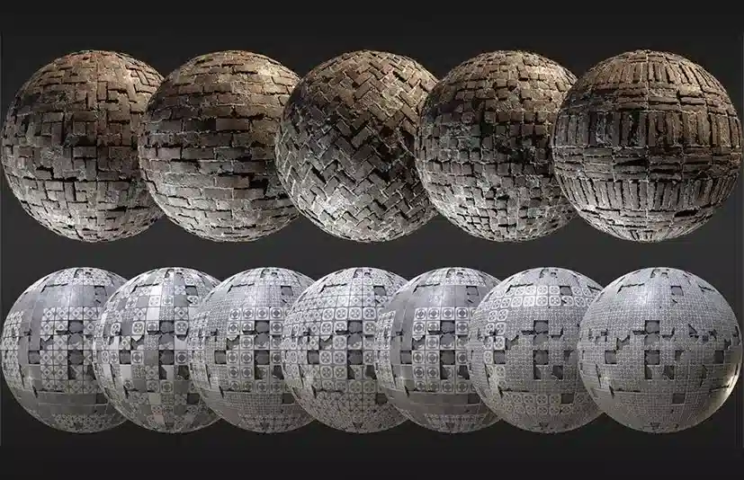 破损智能材质合集 – Destroyed Materials Collection