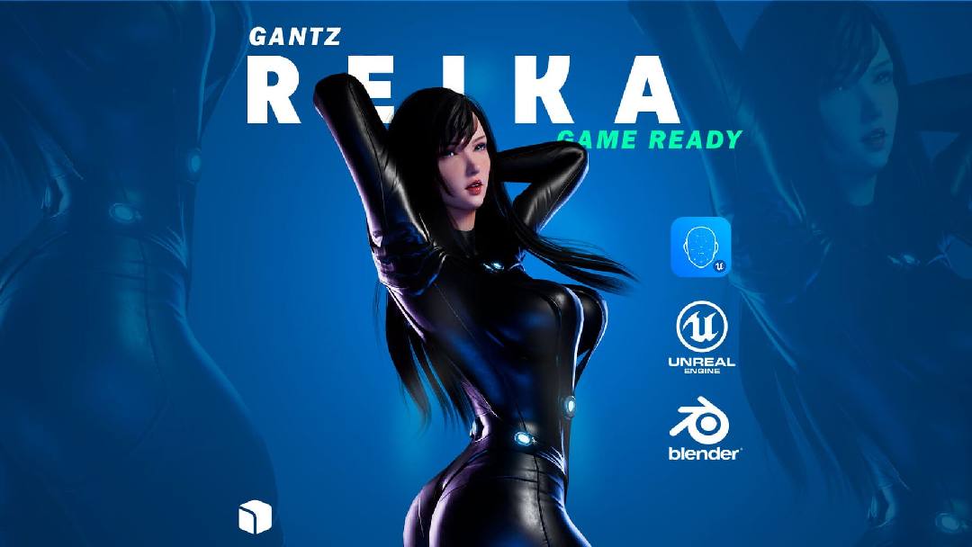 玲香 杀戮都市 Blender 模型 – Reika (Gantz) Blender Model