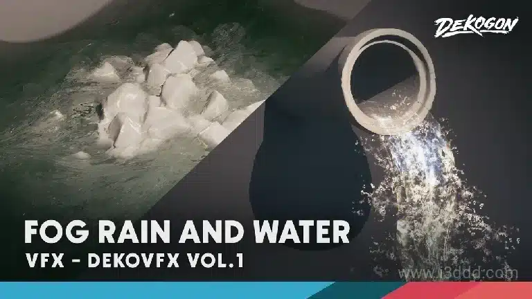 雾雨水特效第 1 卷 – DEKO/VFX VOL.1 – Fog, Rain, and Water