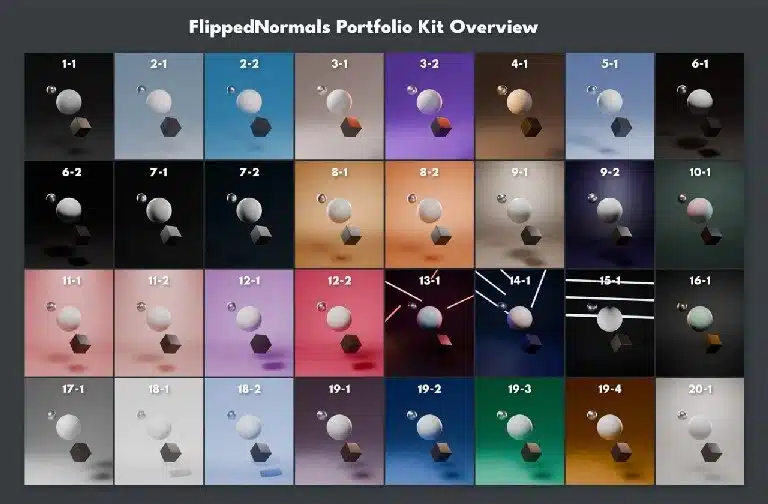FlippedNormals 作品集工具包 – FlippedNormals Portfolio Kit