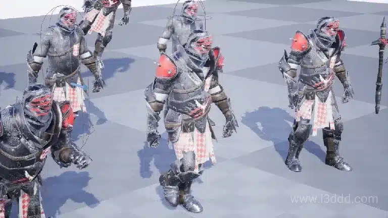 重骑兵骑士角色模型 – HeavyKnight