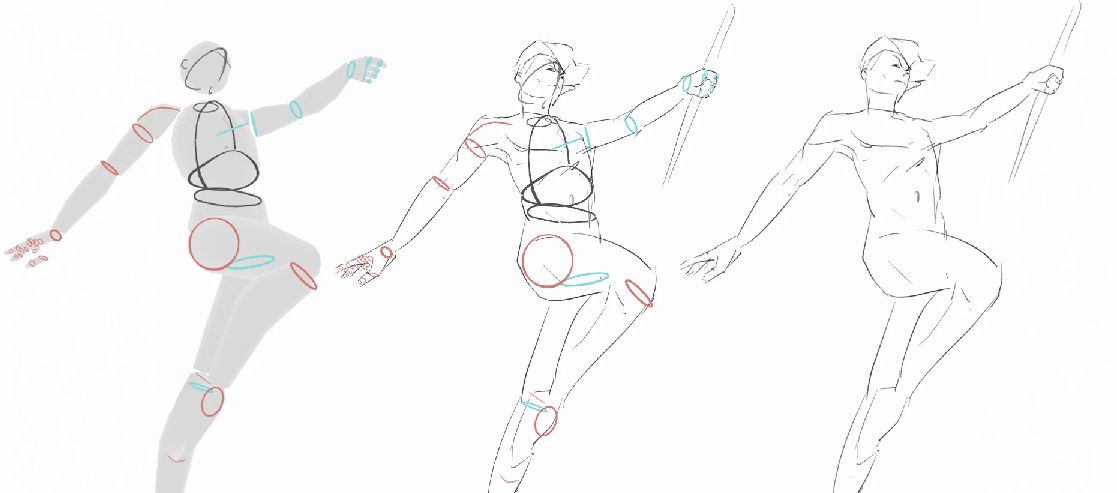 蜡笔角色绑定资源包 – Grease Pencil Character Rig Pack