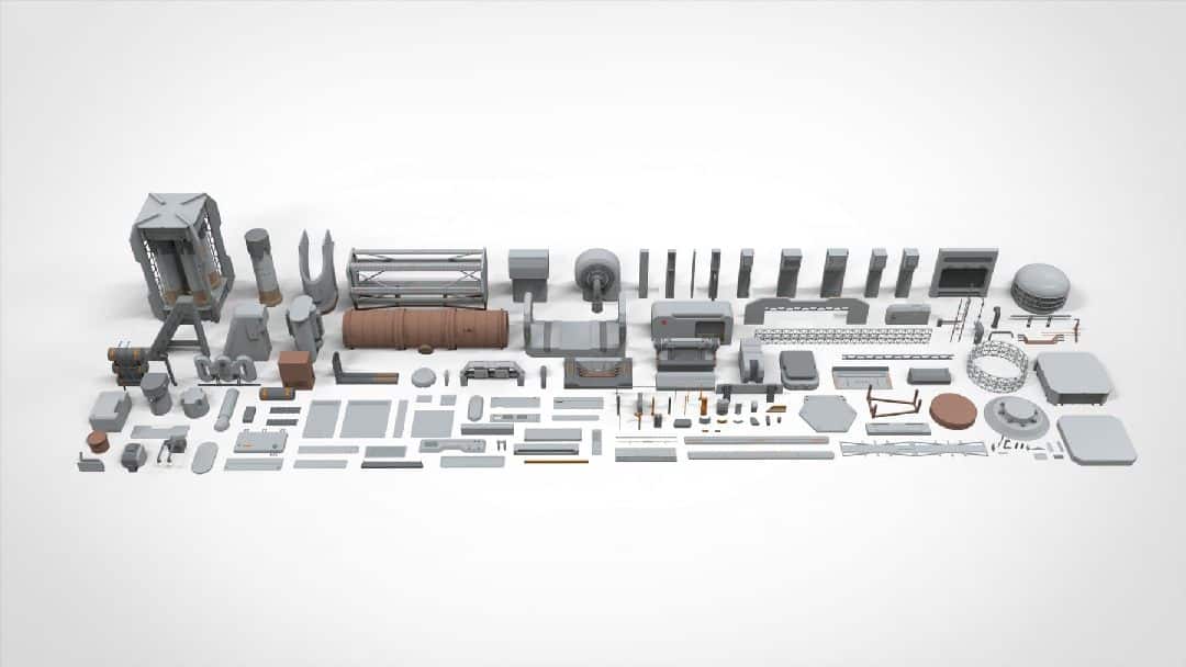 科幻建筑元素合集第 26 卷 – Sci-Fi Architecture Elements Vol.26