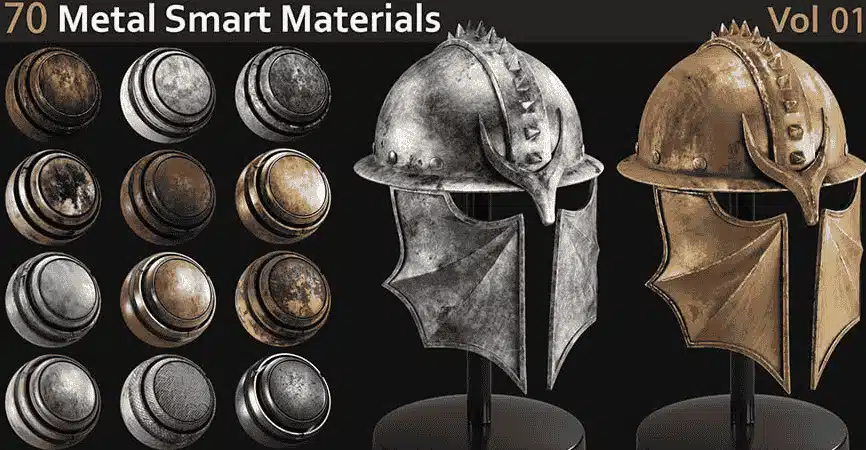 70款Substance Painter金属智能材质终极套装 – 70 Metal Smart Materials Ultimate Pack