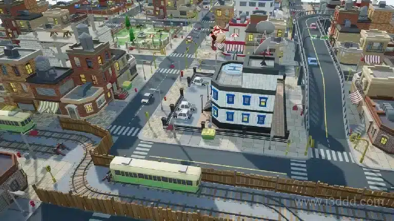 卡通游戏城市建筑街道场景包 – Toony Tiny City