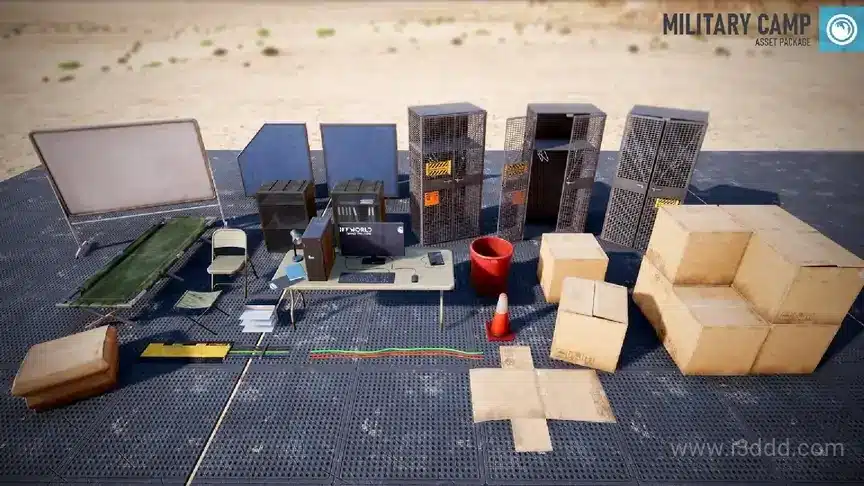 军事帐篷模型道具 – Military Tents