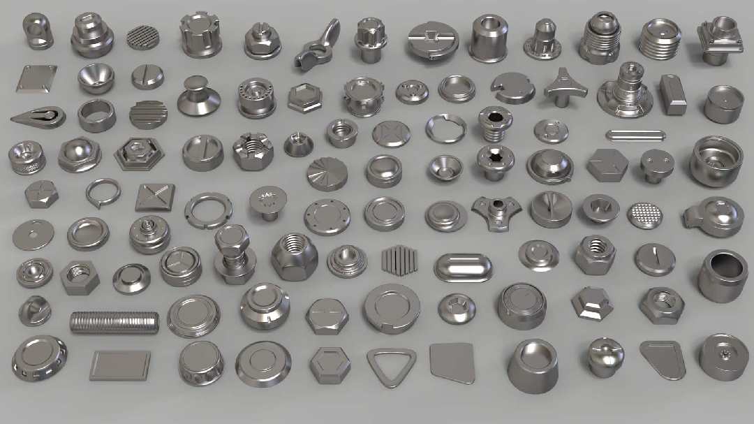 螺栓与旋钮第 1 部分（100 个中模零件）- Bolts & Knobs Vol.1 (100 Pcs)