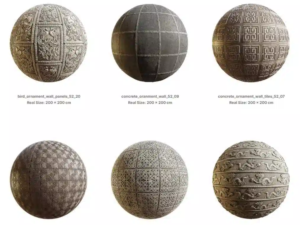 东方风格墙体材质 – Oriental Wall Materials