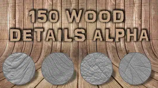 150 个木纹 – 150 Wood Alphas