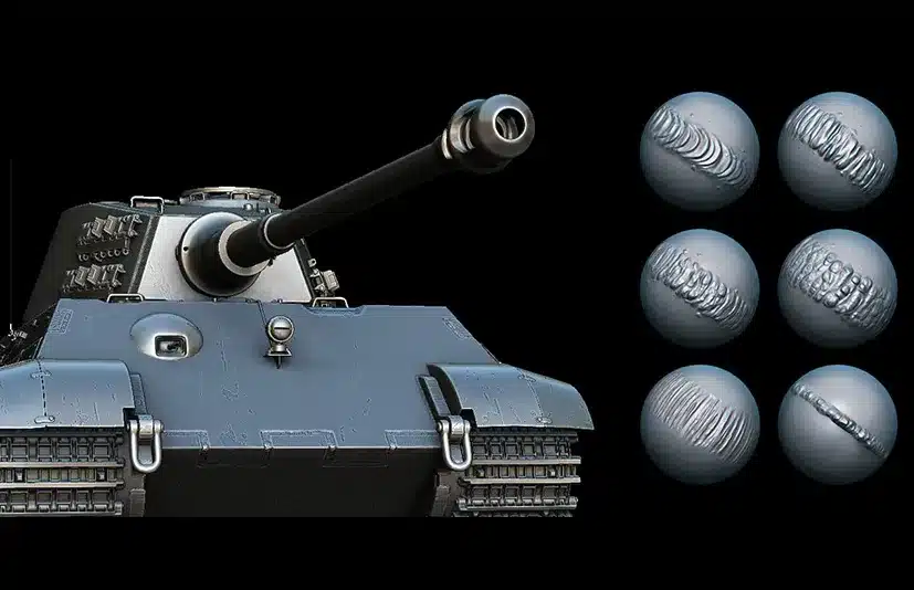 金属焊接笔刷 – Cut Metal & Welding Brushes for ZBrush