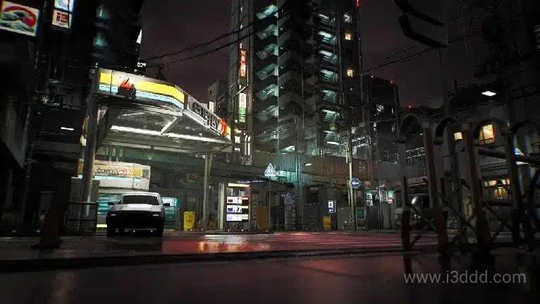 赛博朋克复古东京京都城市街道场景 – Tokyo Kitbash Set