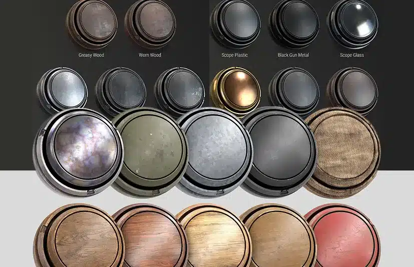 枪械金属智能材质包 – Gun Smart Materials Pack