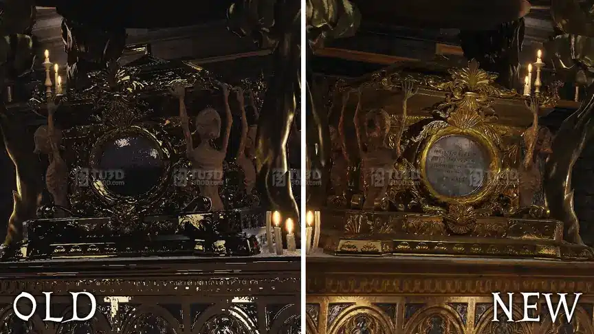 Blender 暗黑哥特风复古华丽空间