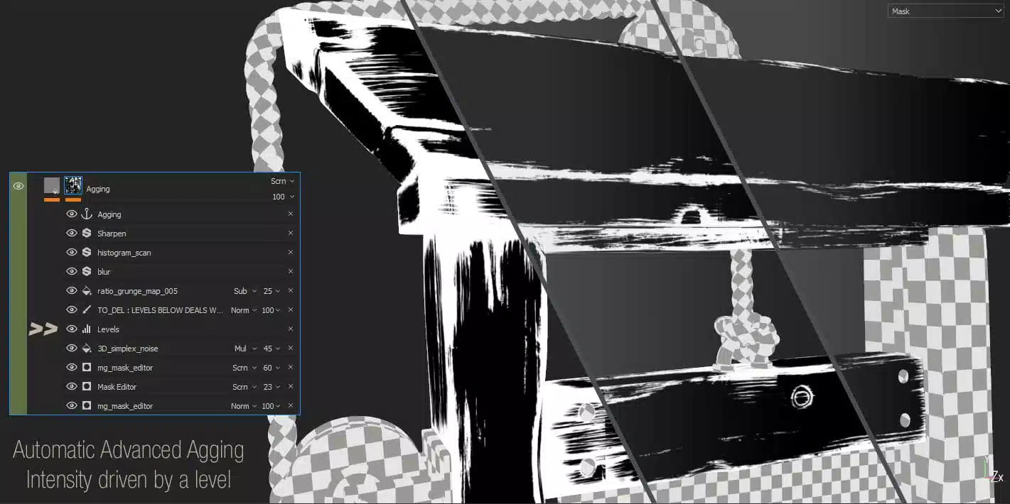 SP木头智能蒙版 – [SMART MASK] Wood Aging