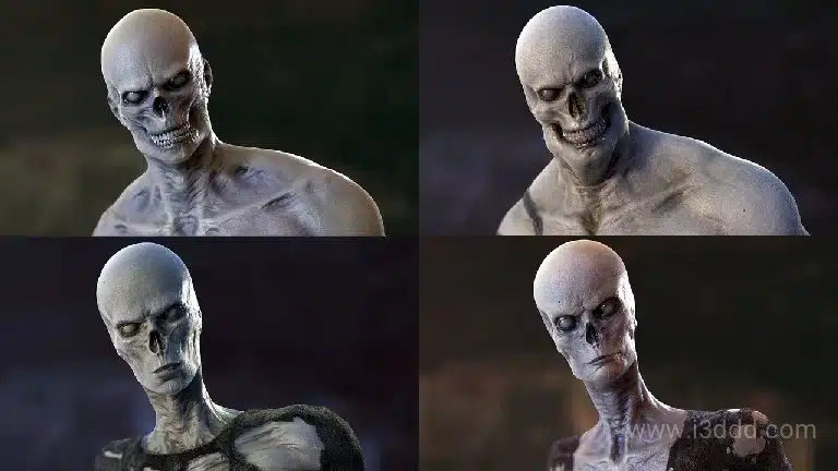 游戏丧尸僵尸怪物模型角色 – Zombies Collection