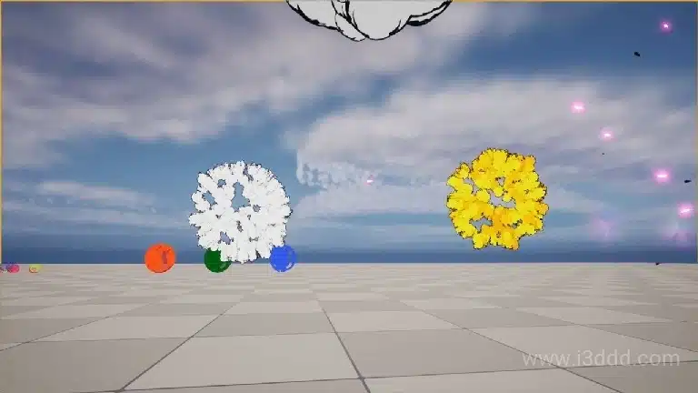 28 种风格化卡通烟雾云水冲击效果 – Niagara Toon Effect