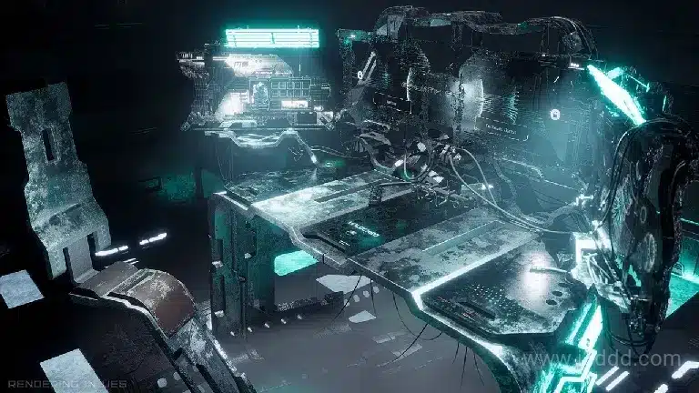 科幻模块化工作站 高模套件 – Sci-Fi Modular WorkStation – High Poly Kit Bash – Smart Materials