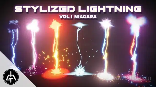 风格化闪电视觉特效 – Stylized Lightning Vol.1 – Niagara