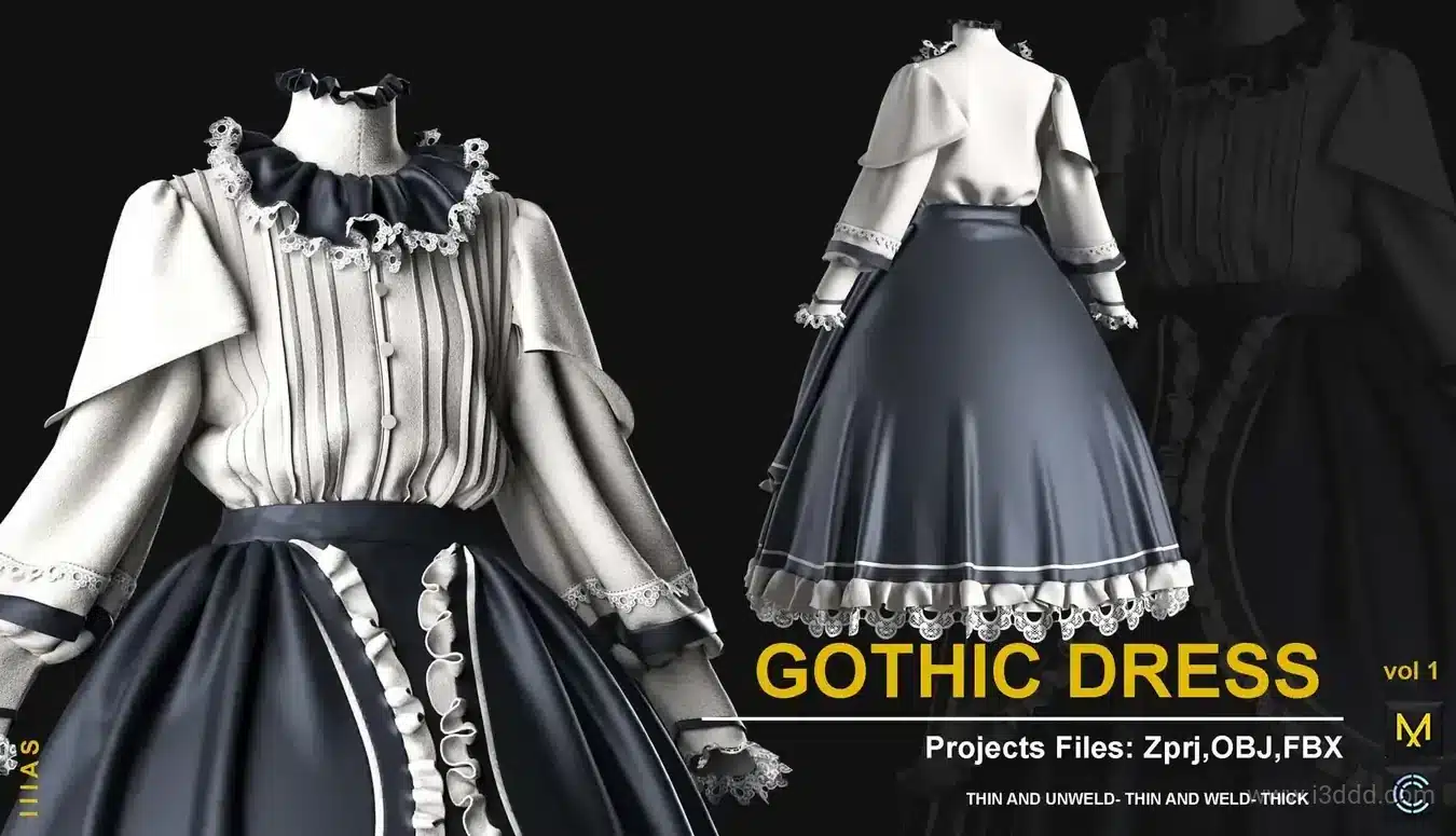 哥特式连衣裙 – Gothic Dress
