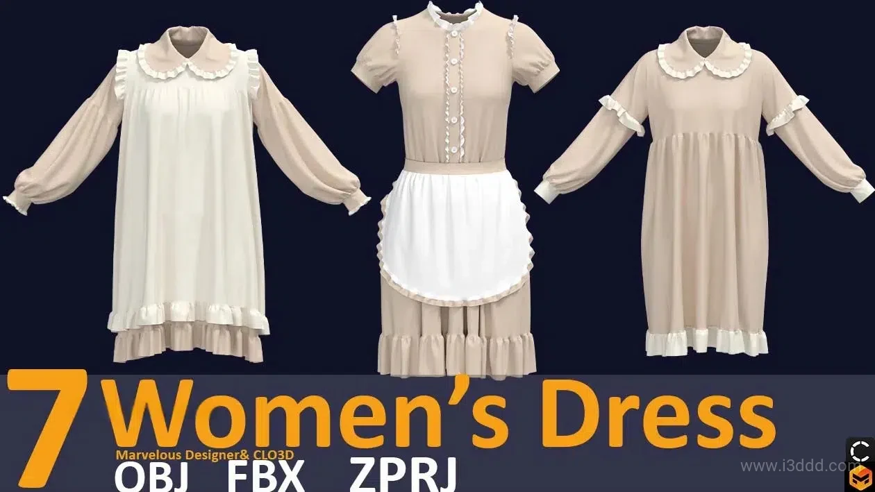 7 款复古家居风女装系列 – 7 Vintage Home Women’s Outfits