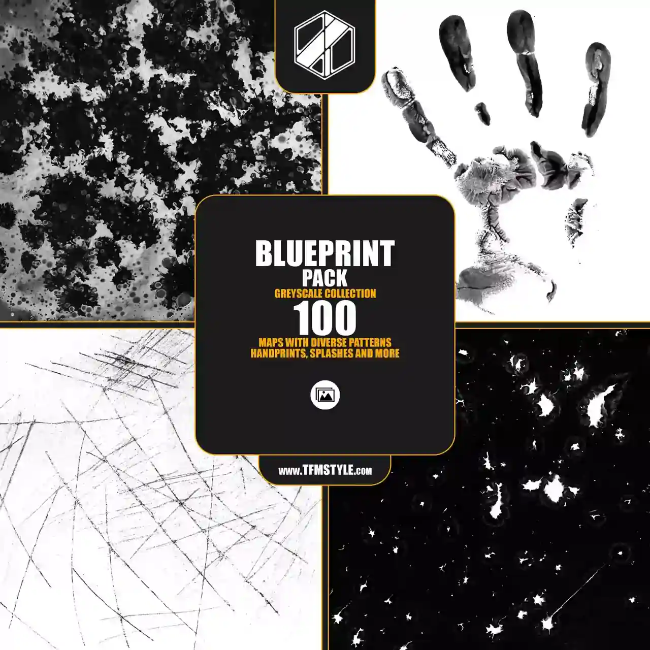 106 张蓝图风格瑕疵贴图 – TFM-BluePrint Pack