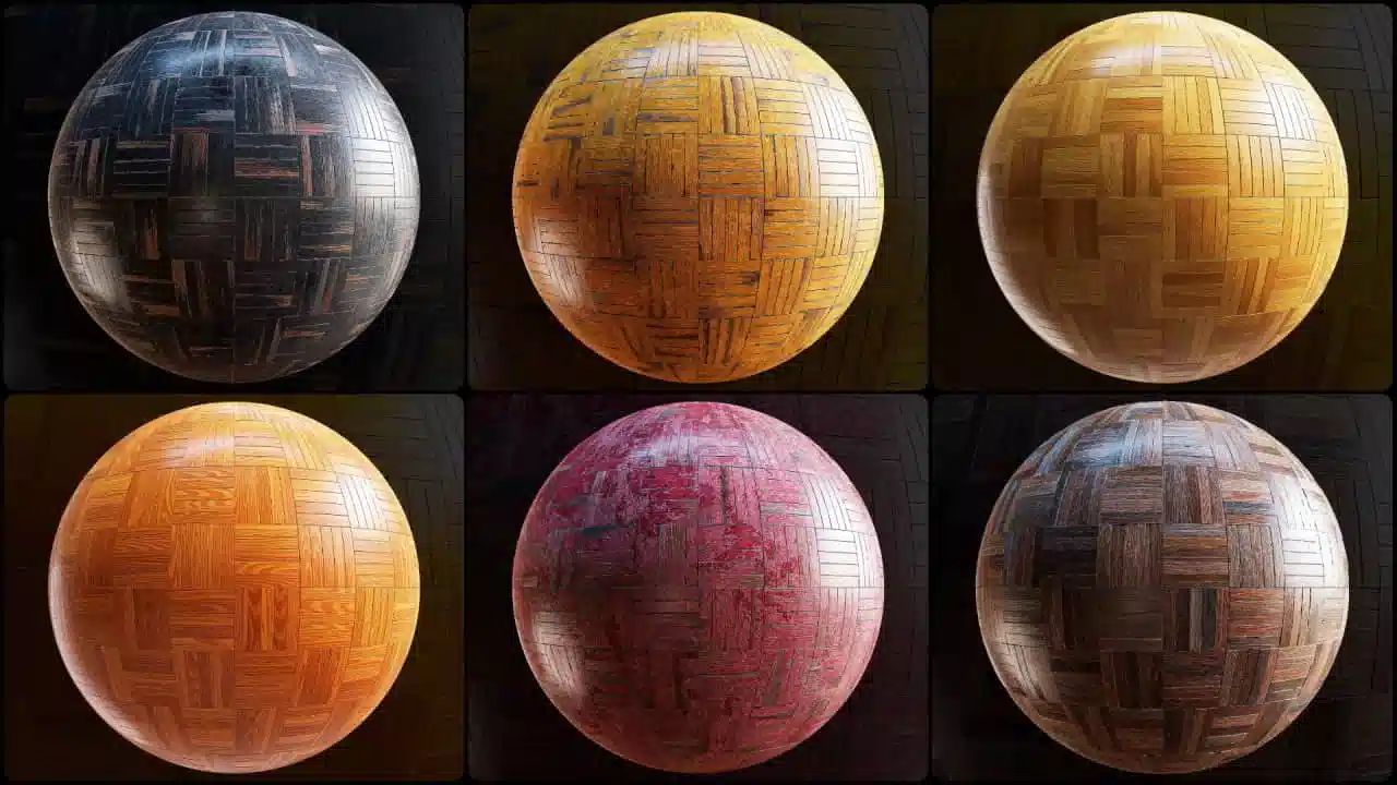 CGAxis 木地板材质包 – CGAxis Physical 9 Parquets