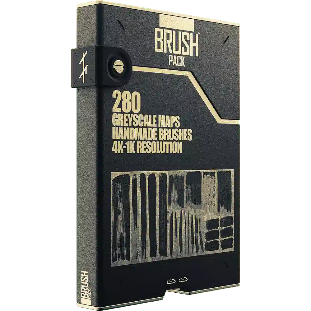 280 张中国风水墨笔刷纹理 – Chinese Ink Brush Pack