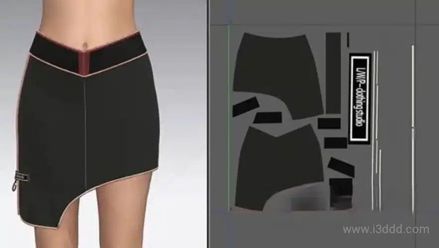 独特造型短裙 – Unique Short Skirt