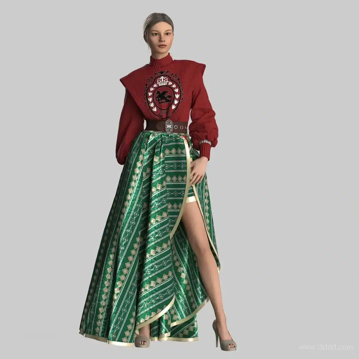 休闲风连衣裙长裙 – Casual Long Dress